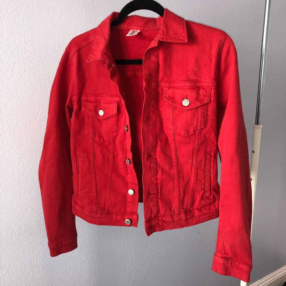 Red demin jacket from H&M